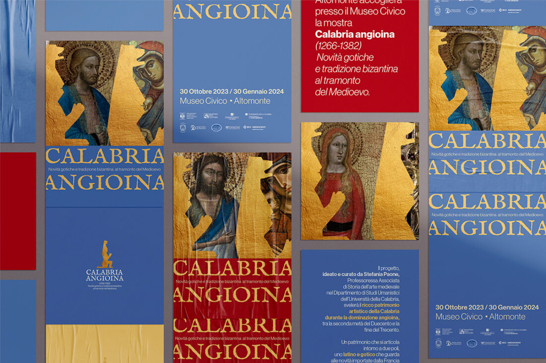 Progettazione grafica per mostra Calabria Angioina